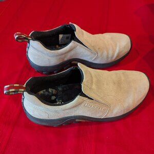 Merrell Jungle Moc Slip-on Shoes - Light Tan/Cream, Men's 10.5 Wide Width